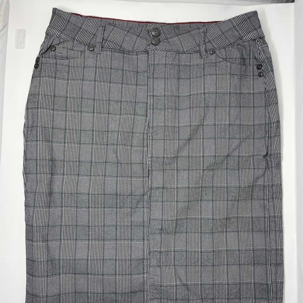 Vintage Gray Plaid Pencil Skirt Size 12 | Old Money‎ Office Chic Y2K Tailored